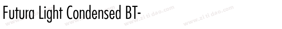 Futura Light Condensed BT字体转换